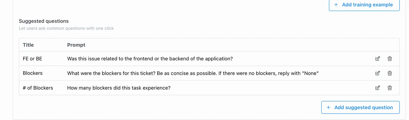 Example prompts for counting and analyzing Jira ticket blockers
