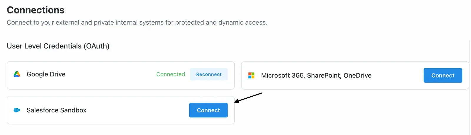 Connect to Salesforce Sandbox